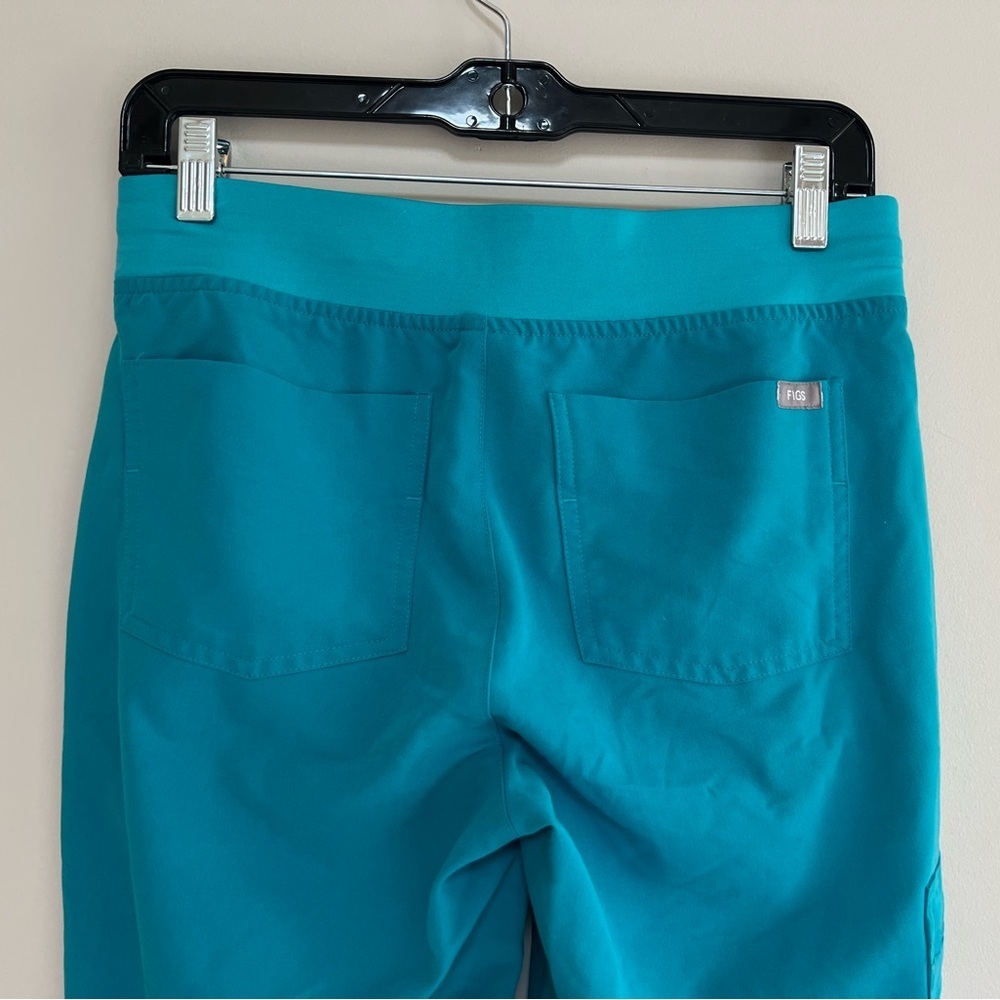 FIGS Women’s Zamora Jogger Scrub Pants in Teal Blue Green, size XS - Picture 4 of 8